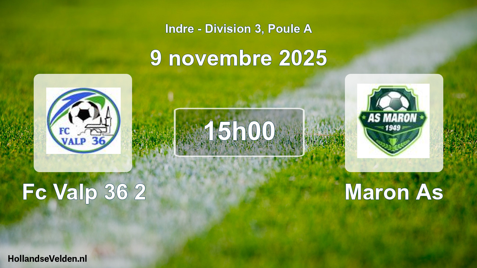 Geplande wedstrijd: Fc Valp 36 2 - Maron As (9 november 2025)