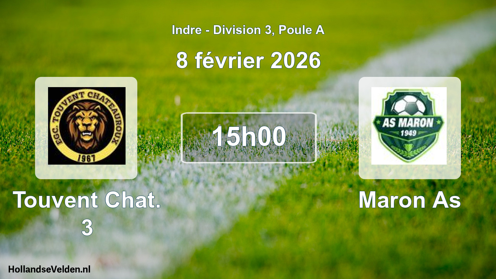 Scheduled Match: Touvent Chat. 3 - Maron As (8 February 2026)
