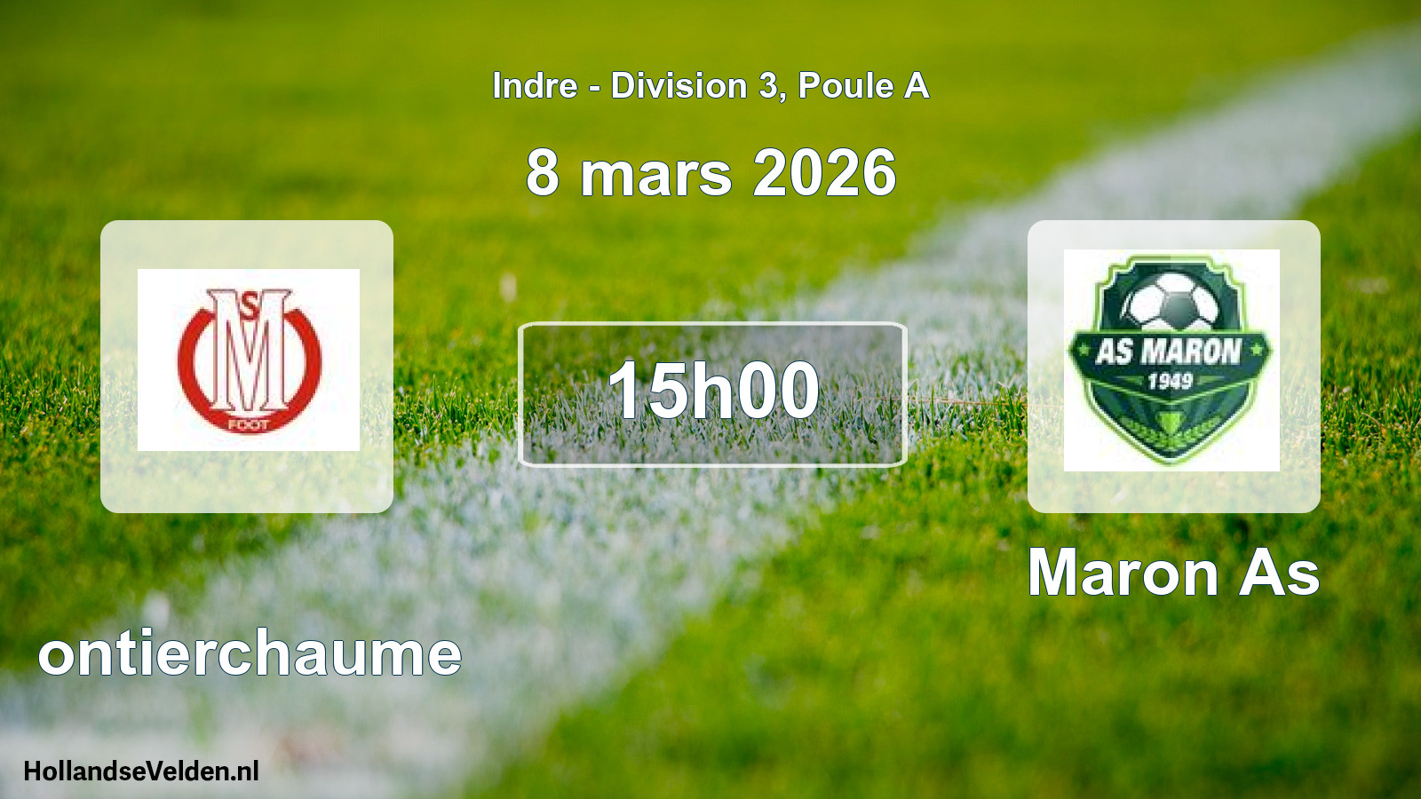 Scheduled Match: Montierchaume - Maron As (8 March 2026)