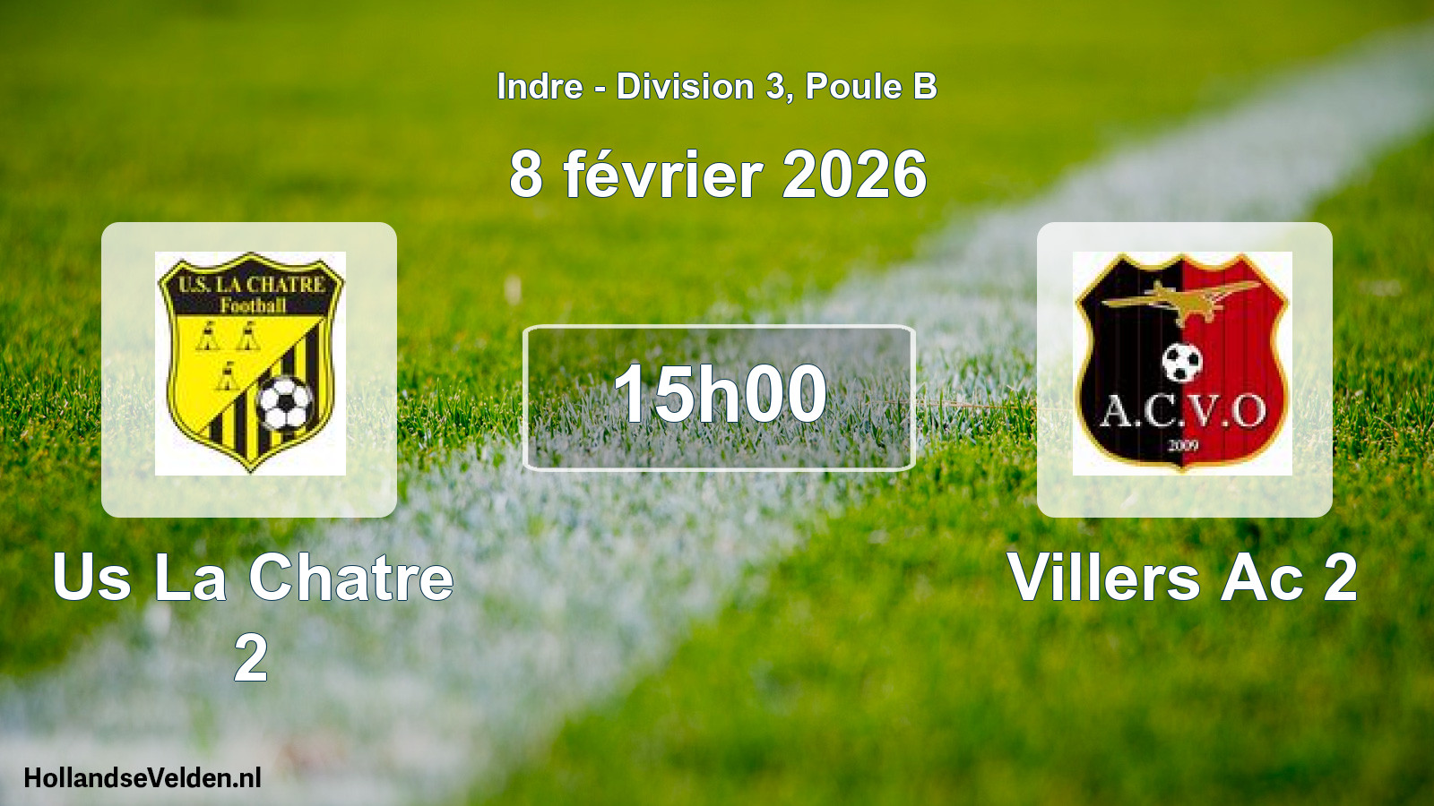 Scheduled Match: Us La Chatre 2 - Villers Ac 2 (8 February 2026)