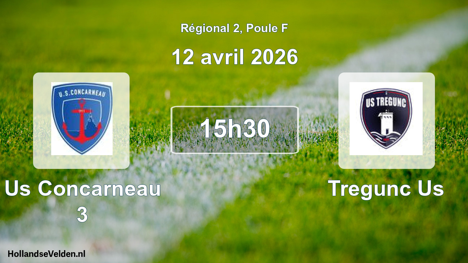 Geplande wedstrijd: Us Concarneau 3 - Tregunc Us (12 avril 2026)