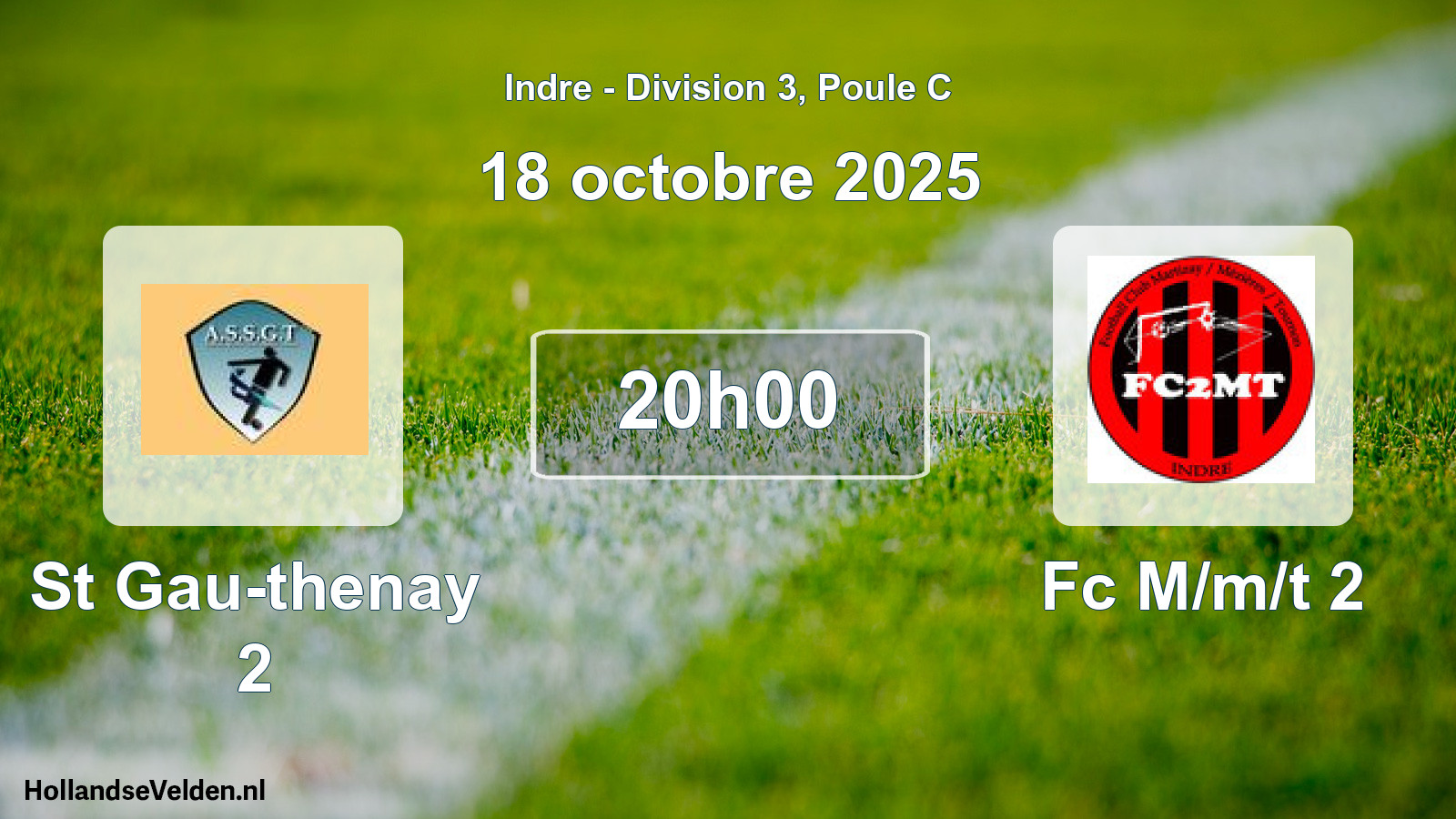 Geplande wedstrijd: St Gau-thenay 2 - Fc M/m/t 2 (18 oktober 2025)