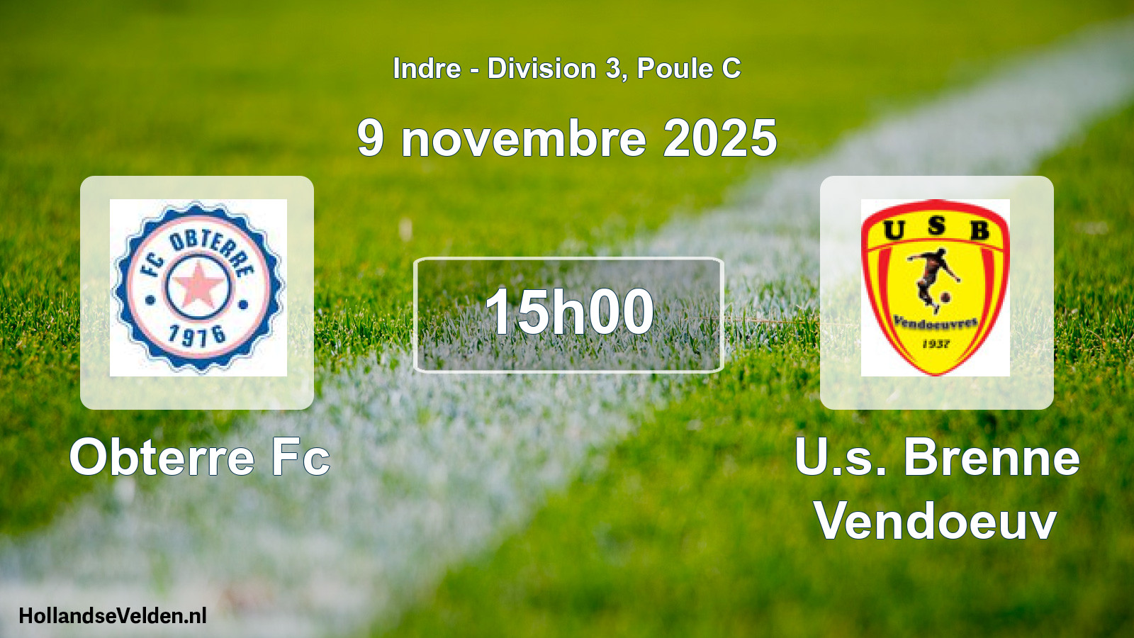 Scheduled Match: Obterre Fc - U.s. Brenne Vendoeuv (9 November 2025)