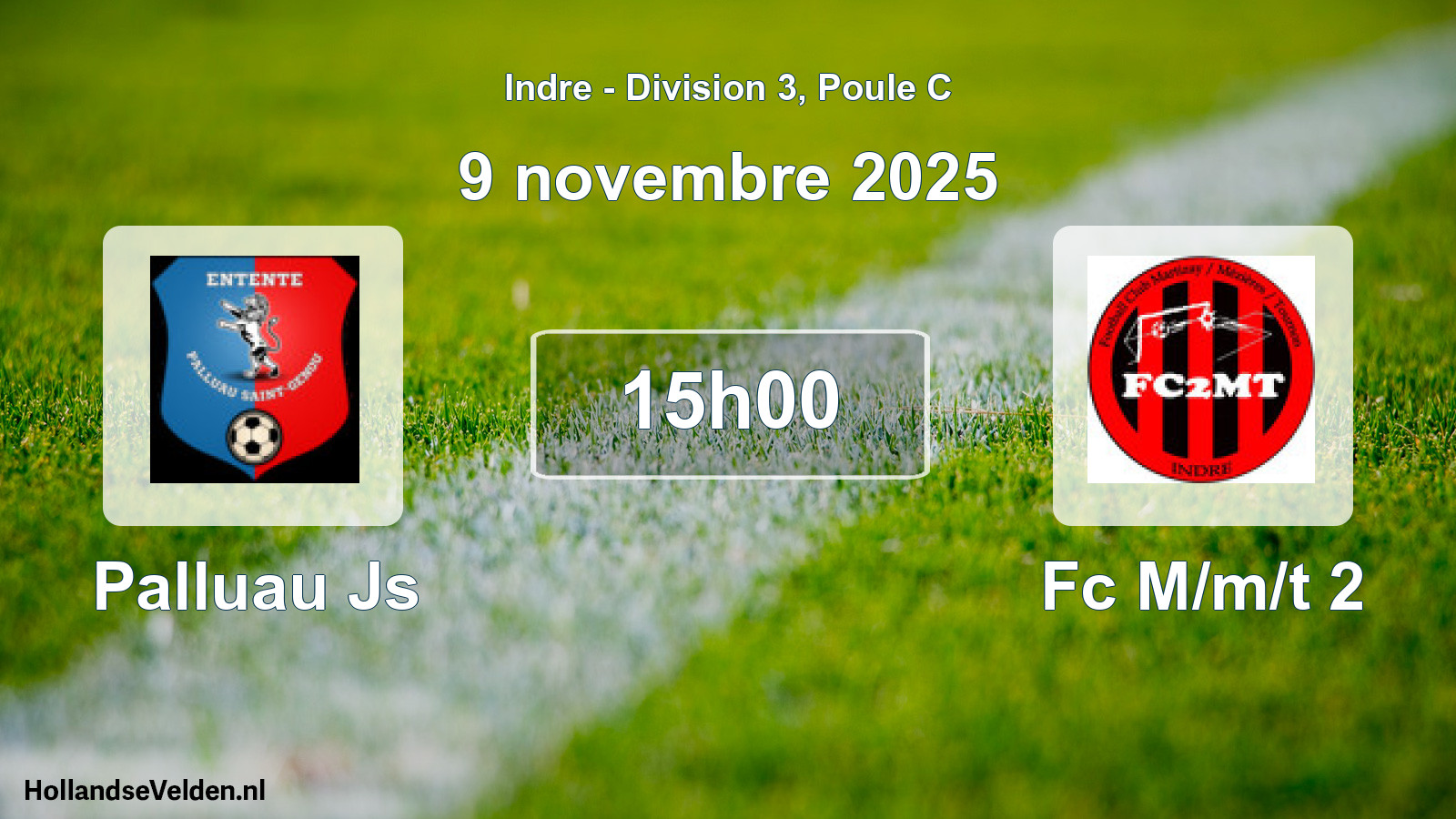 Geplande wedstrijd: Palluau Js - Fc M/m/t 2 (9 november 2025)