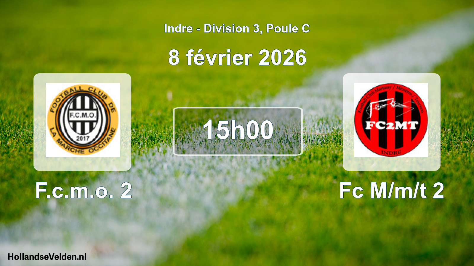 Scheduled Match: F.c.m.o. 2 - Fc M/m/t 2 (8 February 2026)