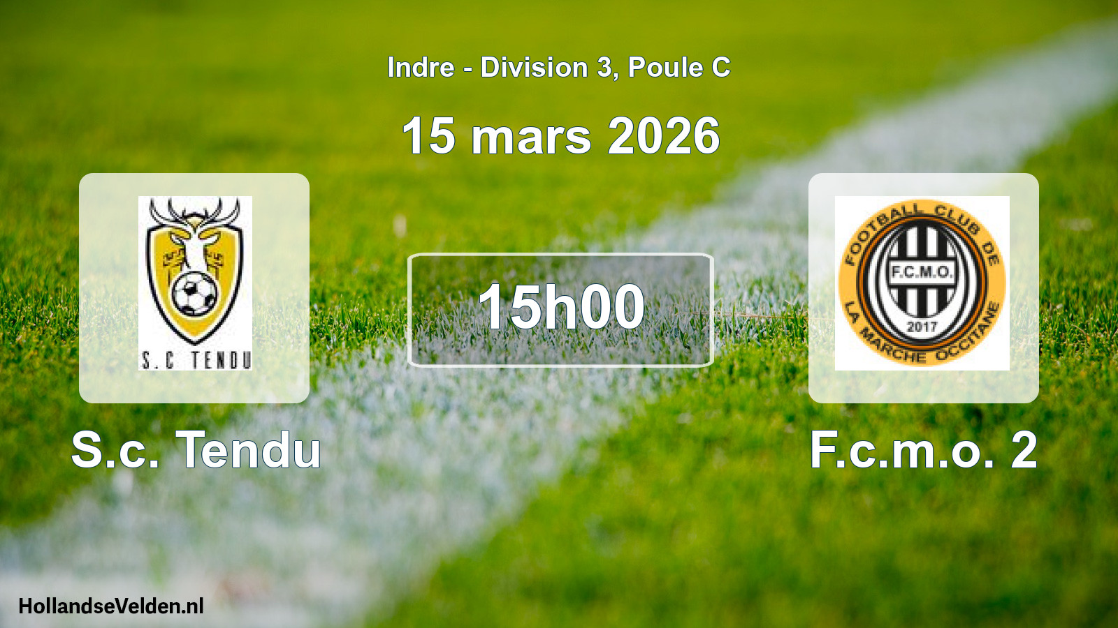Scheduled Match: S.c. Tendu - F.c.m.o. 2 (15 March 2026)