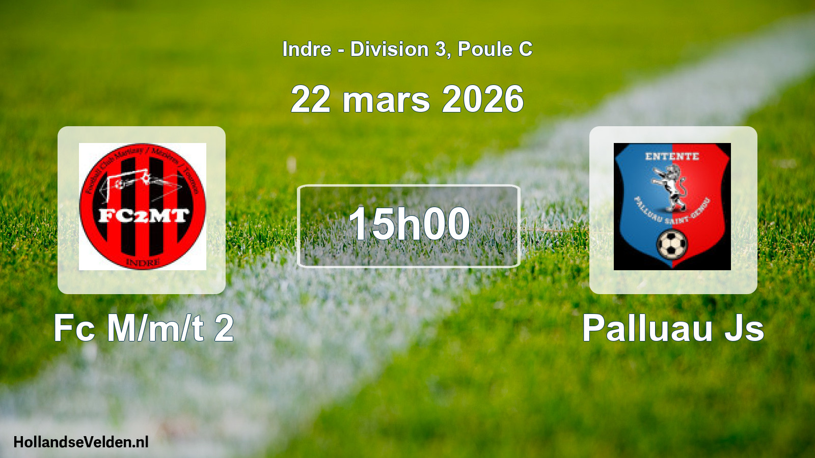Geplande wedstrijd: Fc M/m/t 2 - Palluau Js (22 maart 2026)