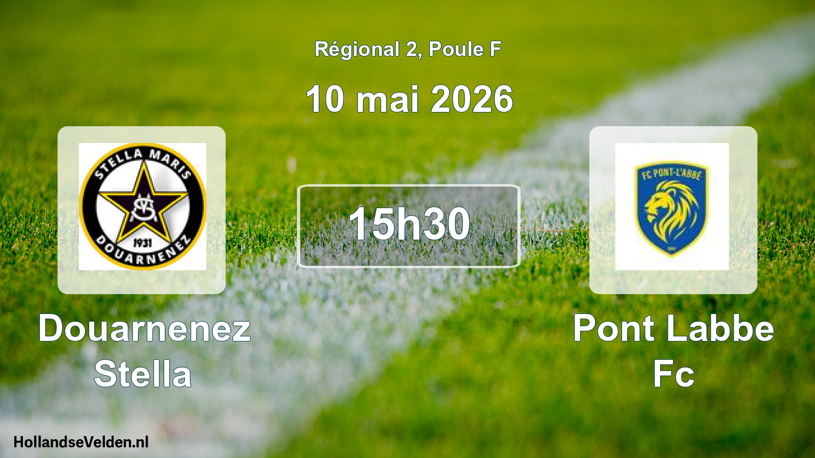 Geplande wedstrijd: Douarnenez Stella - Pont Labbe Fc (10 mai 2026)