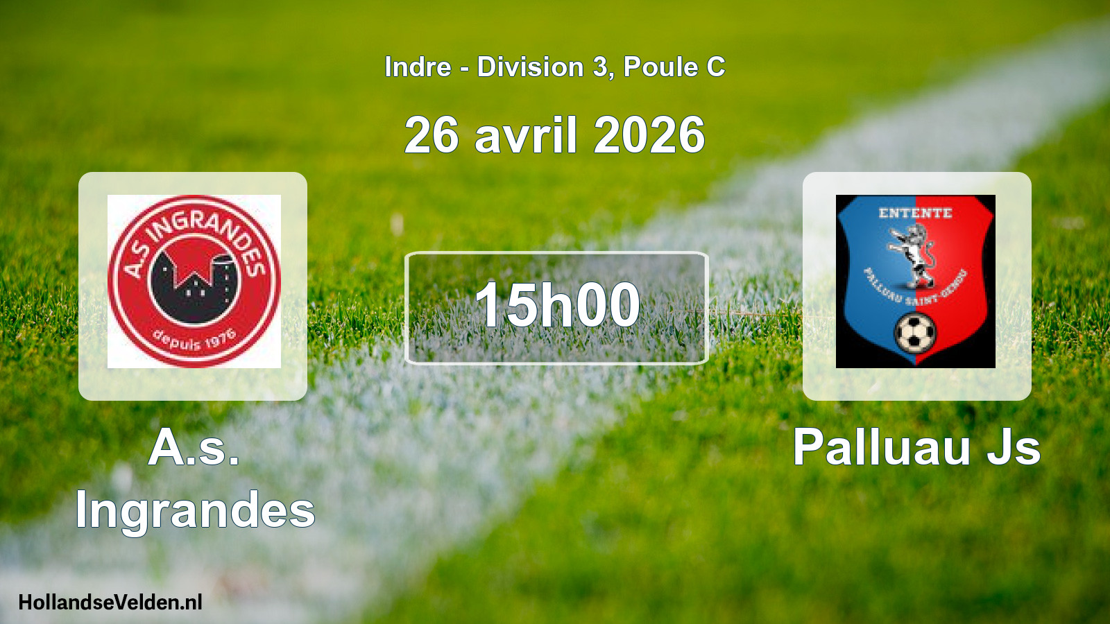 Scheduled Match: A.s. Ingrandes - Palluau Js (26 April 2026)