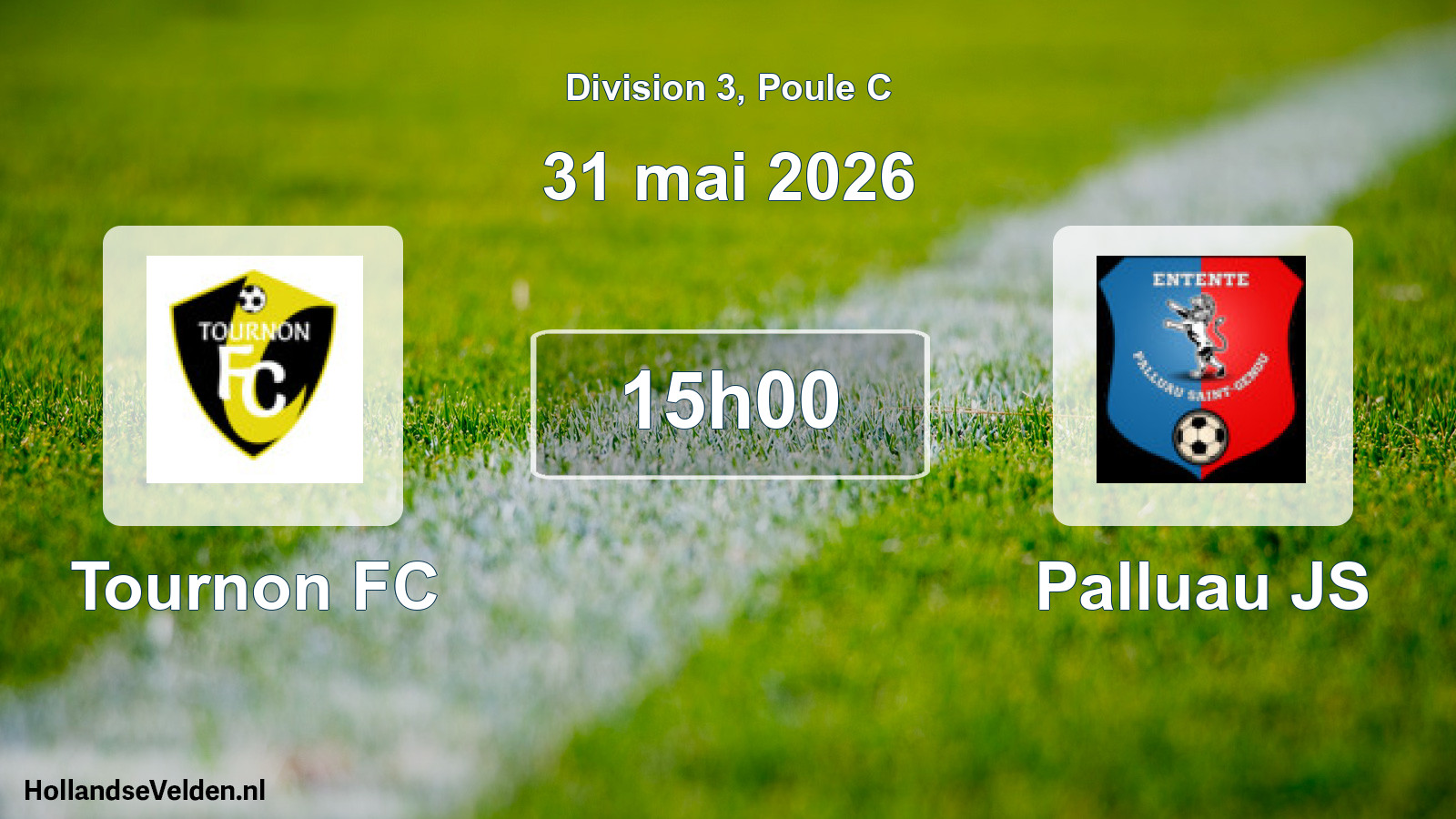 Geplande wedstrijd: Tournon FC - Palluau JS (31 mei 2026)