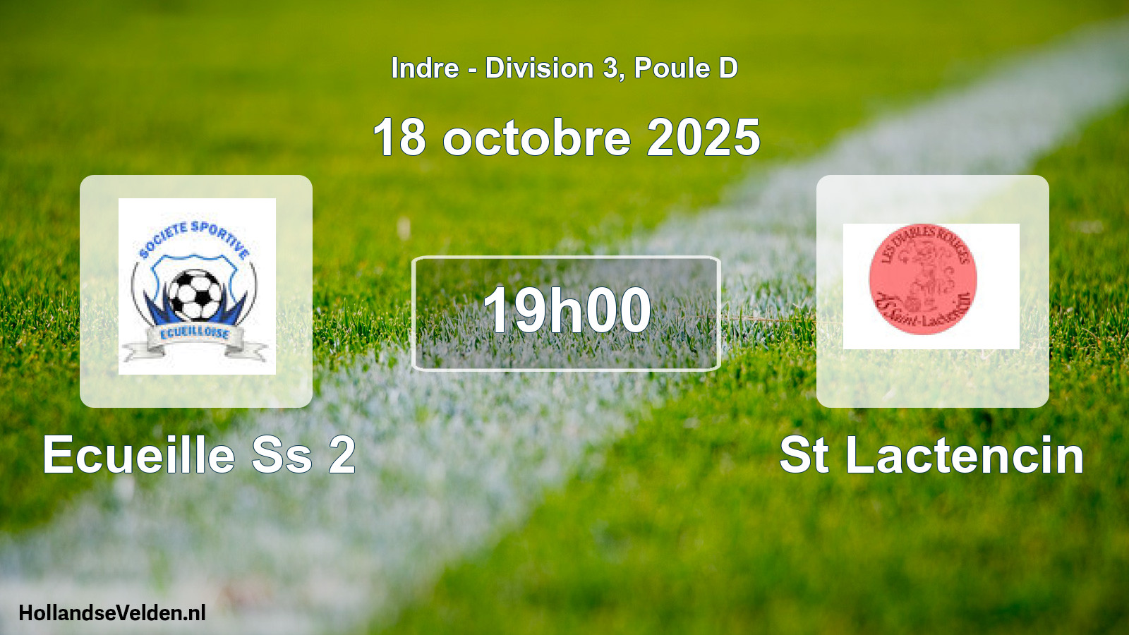 Scheduled Match: Ecueille Ss 2 - St Lactencin (18 October 2025)