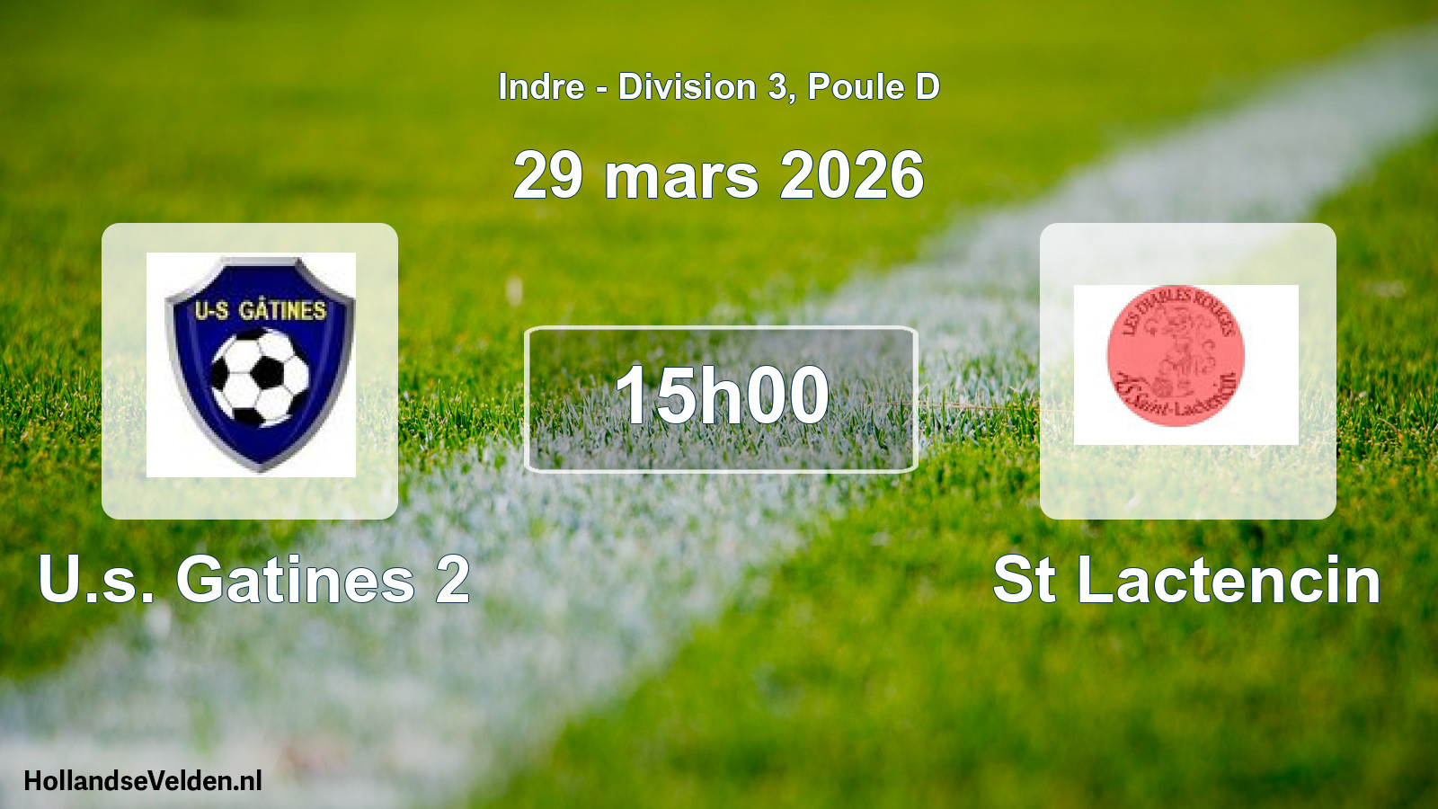Scheduled Match: U.s. Gatines 2 - St Lactencin (29 March 2026)