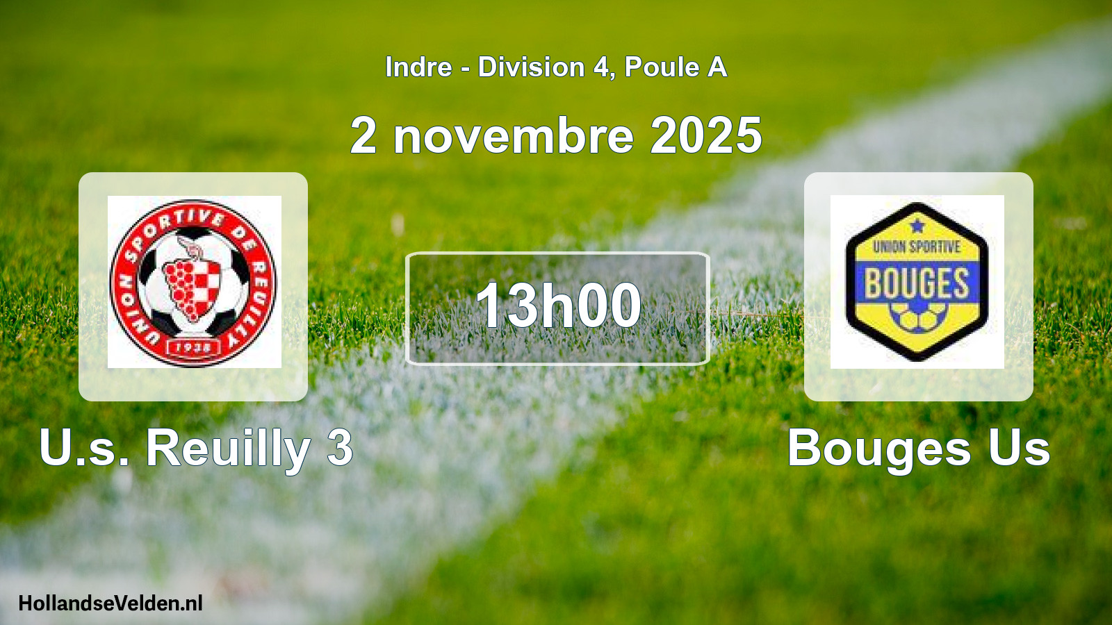 Scheduled Match: U.s. Reuilly 3 - Bouges Us (2 November 2025)
