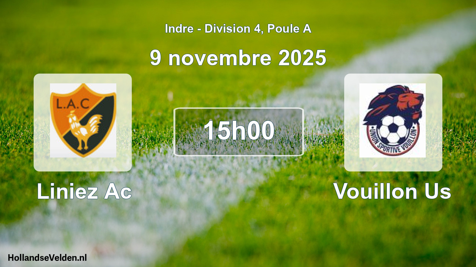 Geplande wedstrijd: Liniez Ac - Vouillon Us (9 november 2025)