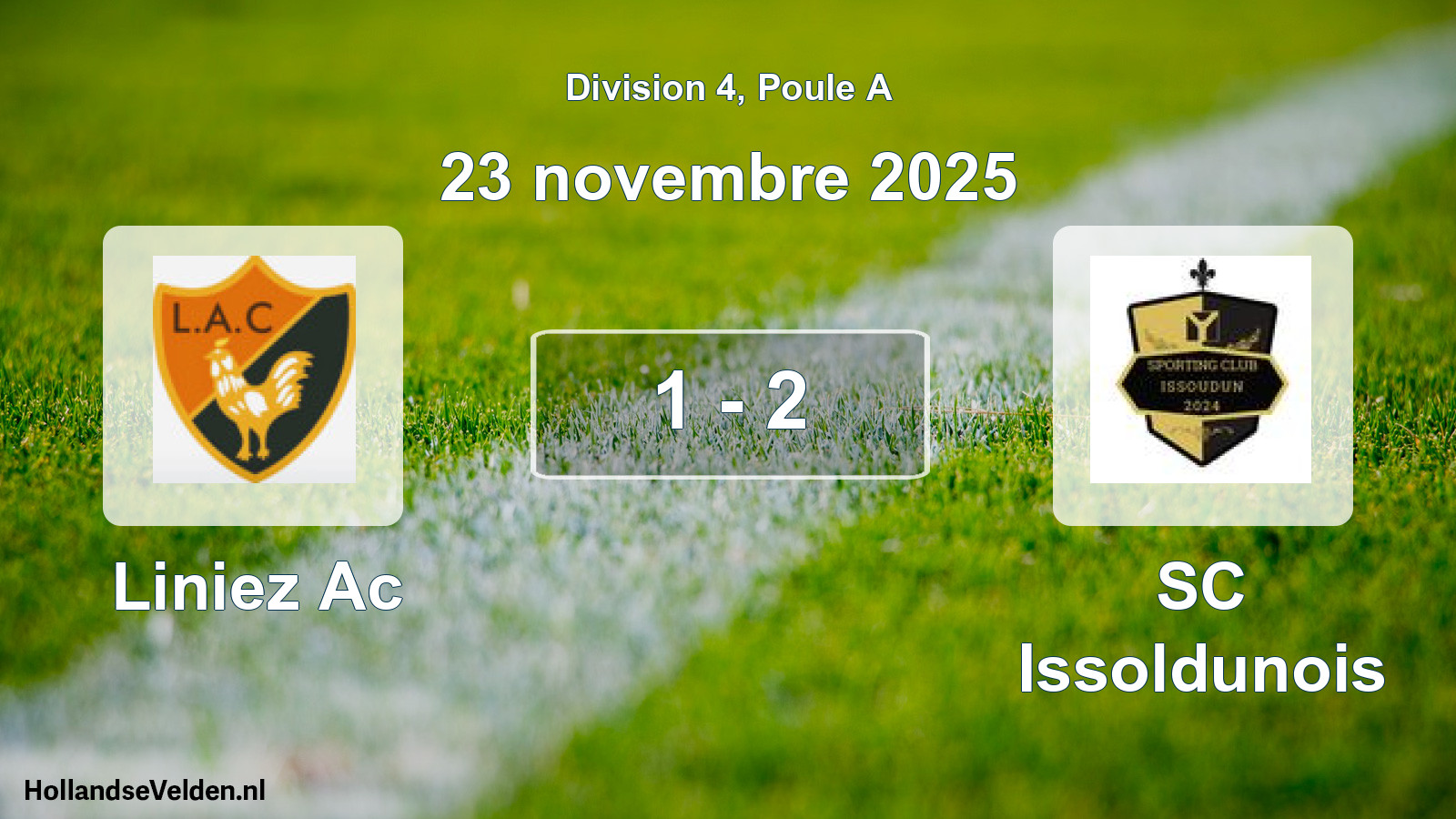 Match joué: Liniez Ac - SC Issoldunois 1 - 2 (23 novembre 2025)