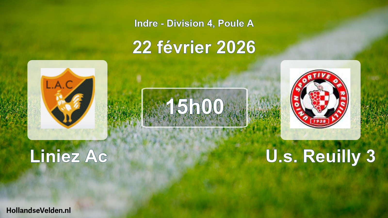 Geplande wedstrijd: Liniez Ac - U.s. Reuilly 3 (22 février 2026)