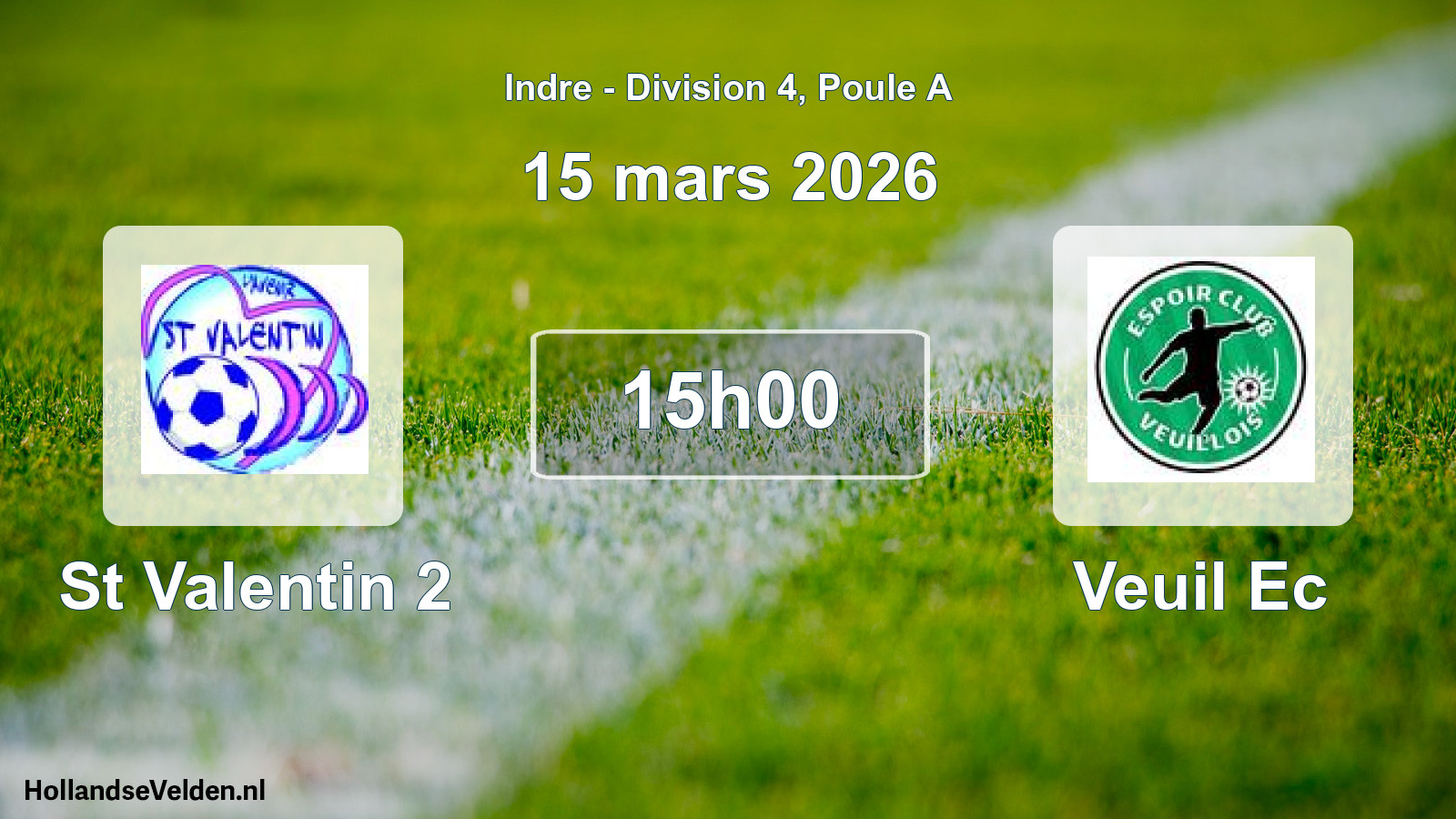 Geplande wedstrijd: St Valentin 2 - Veuil Ec (15 mars 2026)