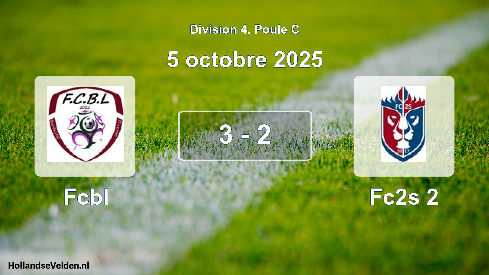 Match joué: Fcbl - Fc2s 2 3 - 2 (5 octobre 2025)