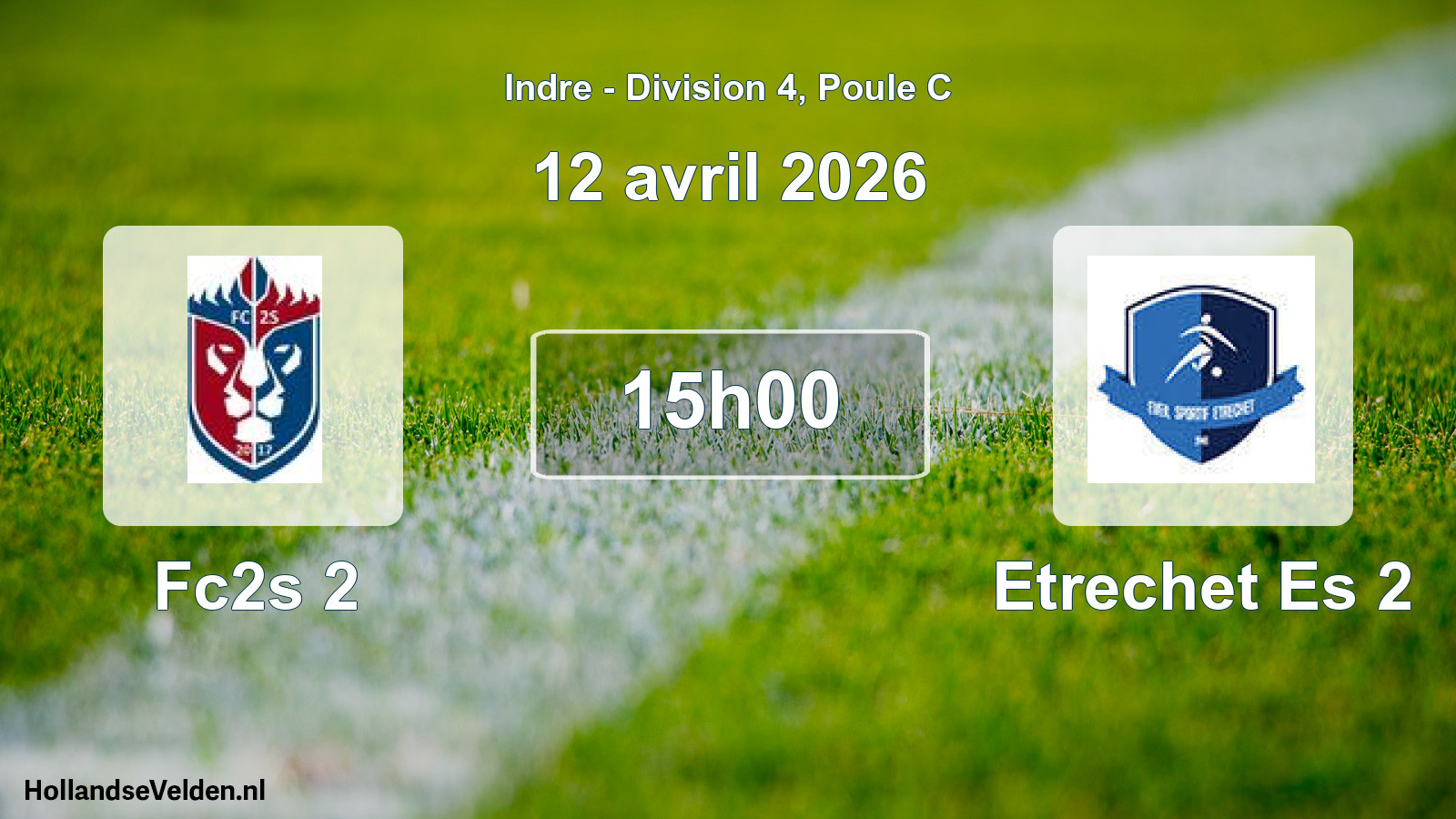Scheduled Match: Fc2s 2 - Etrechet Es 2 (12 April 2026)