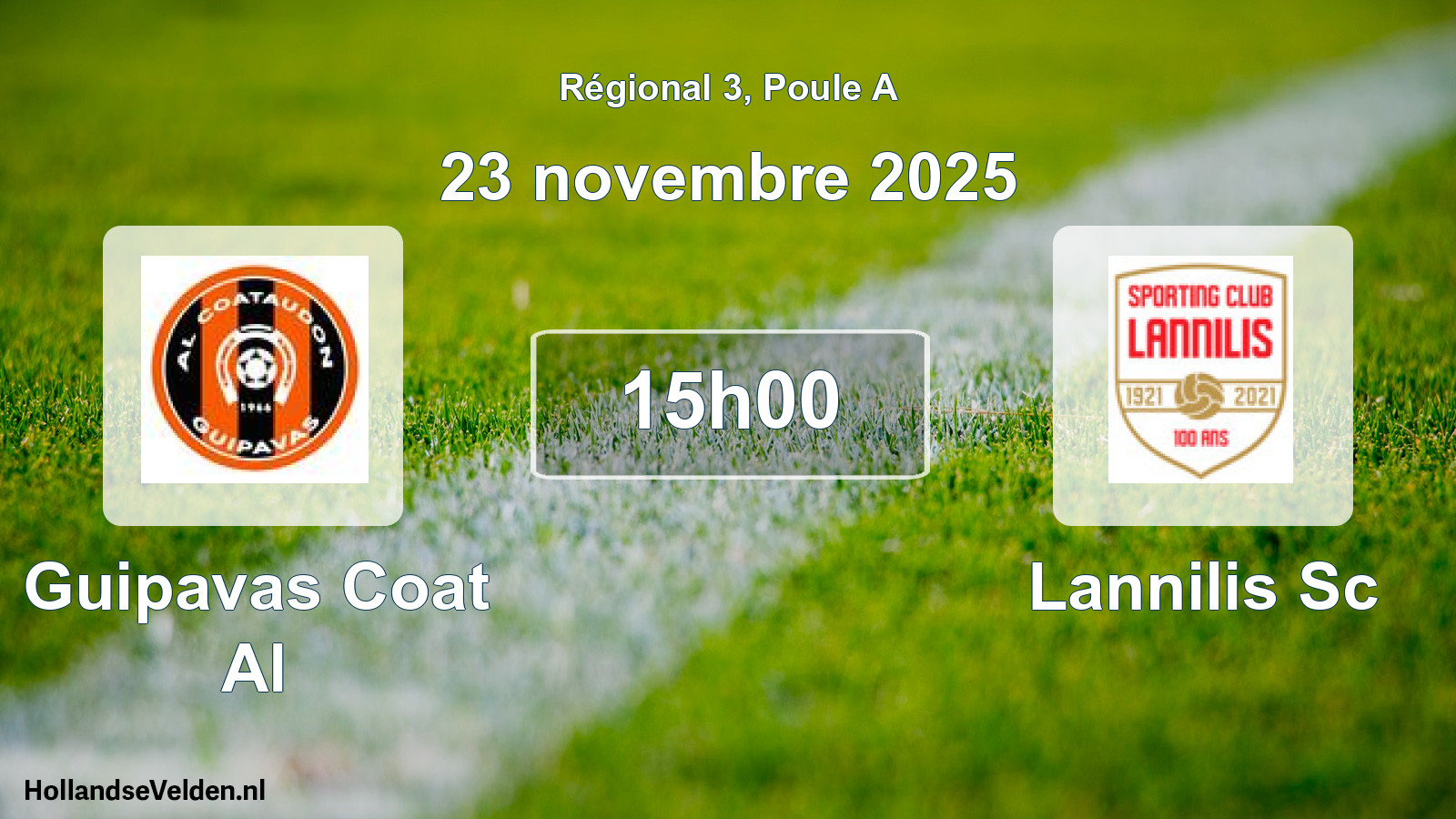 Scheduled Match: Guipavas Coat Al - Lannilis Sc (23 November 2025)