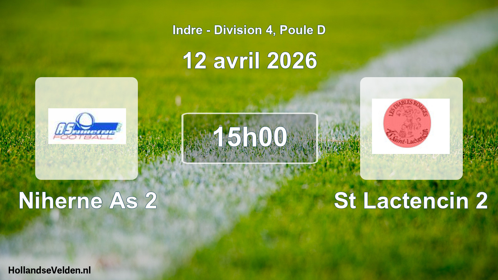 Scheduled Match: Niherne As 2 - St Lactencin 2 (12 April 2026)