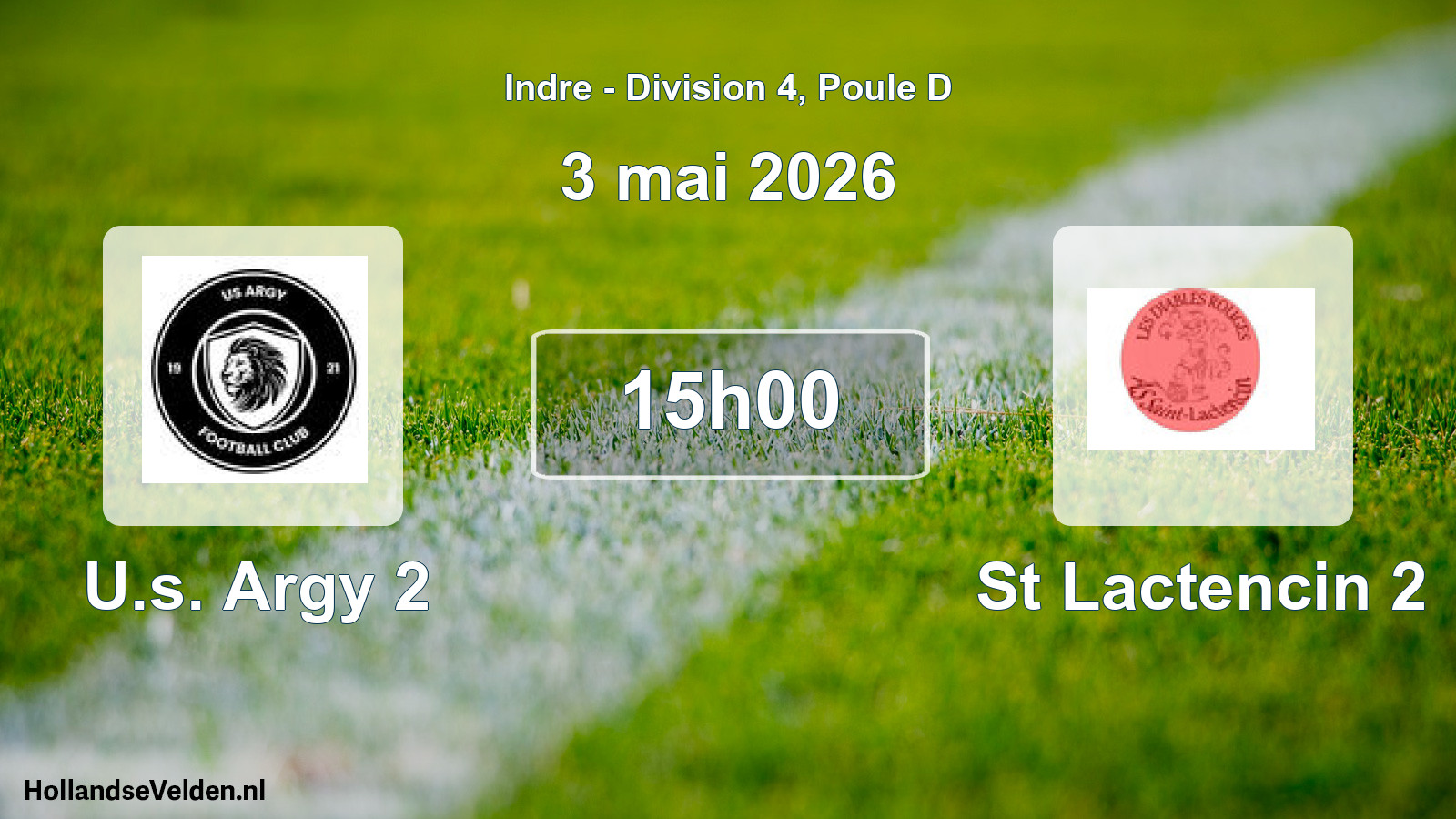 Scheduled Match: U.s. Argy 2 - St Lactencin 2 (3 May 2026)