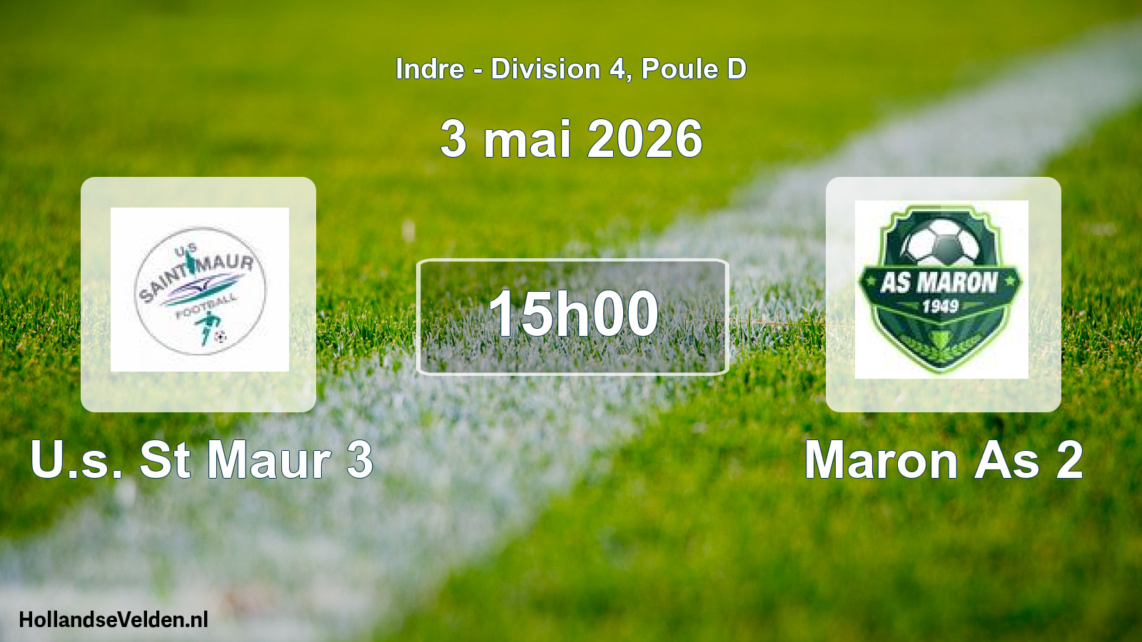 Scheduled Match: U.s. St Maur 3 - Maron As 2 (3 May 2026)