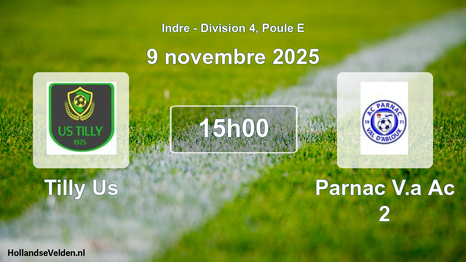 Geplande wedstrijd: Tilly Us - Parnac V.a Ac 2 (9 november 2025)