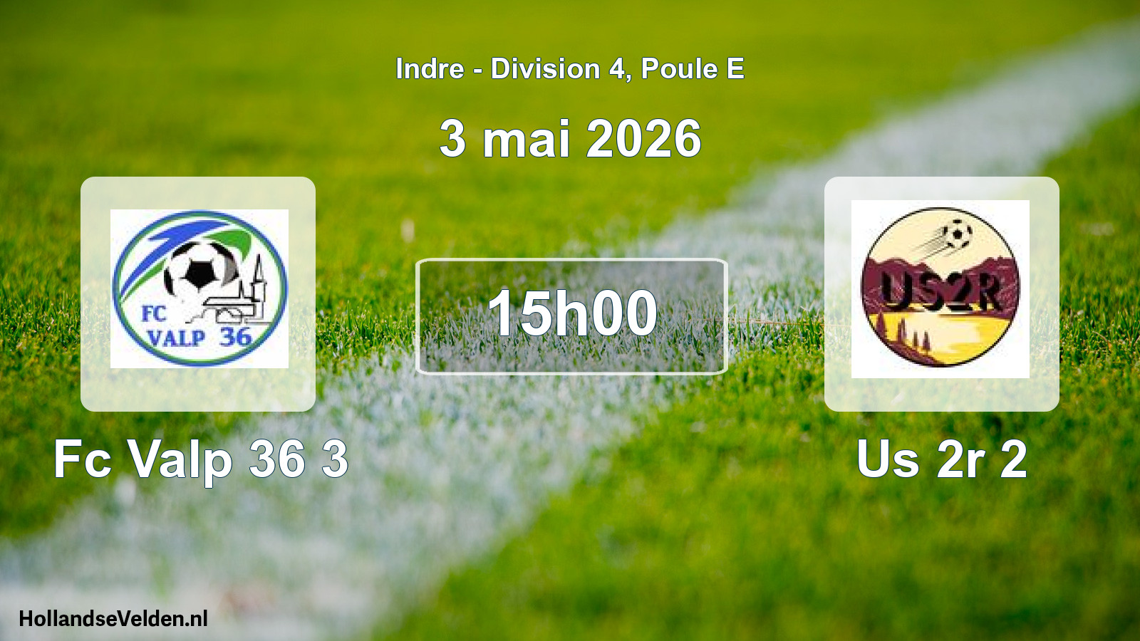 Scheduled Match: Fc Valp 36 3 - Us 2r 2 (3 May 2026)