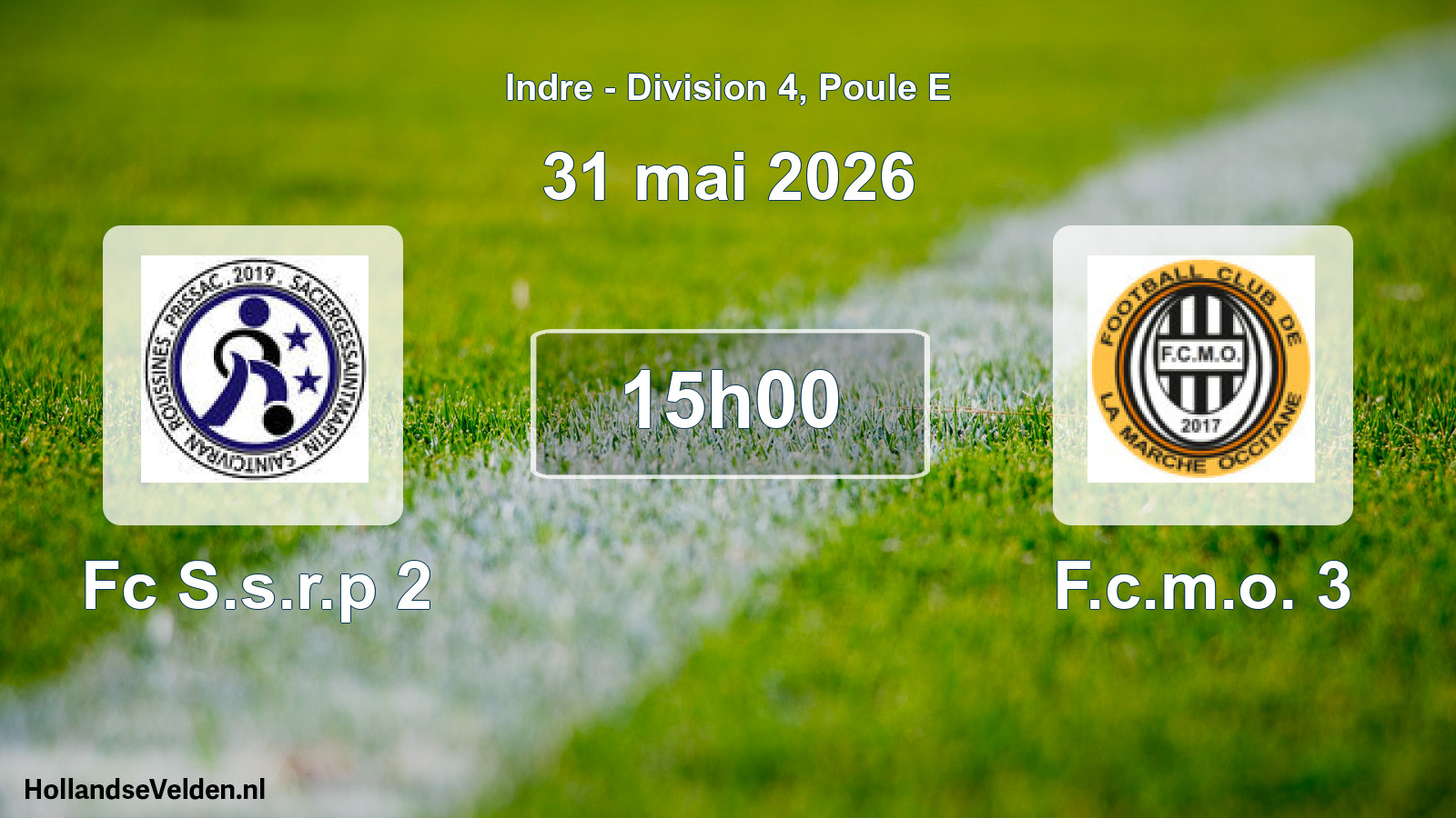 Scheduled Match: Fc S.s.r.p 2 - F.c.m.o. 3 (31 May 2026)