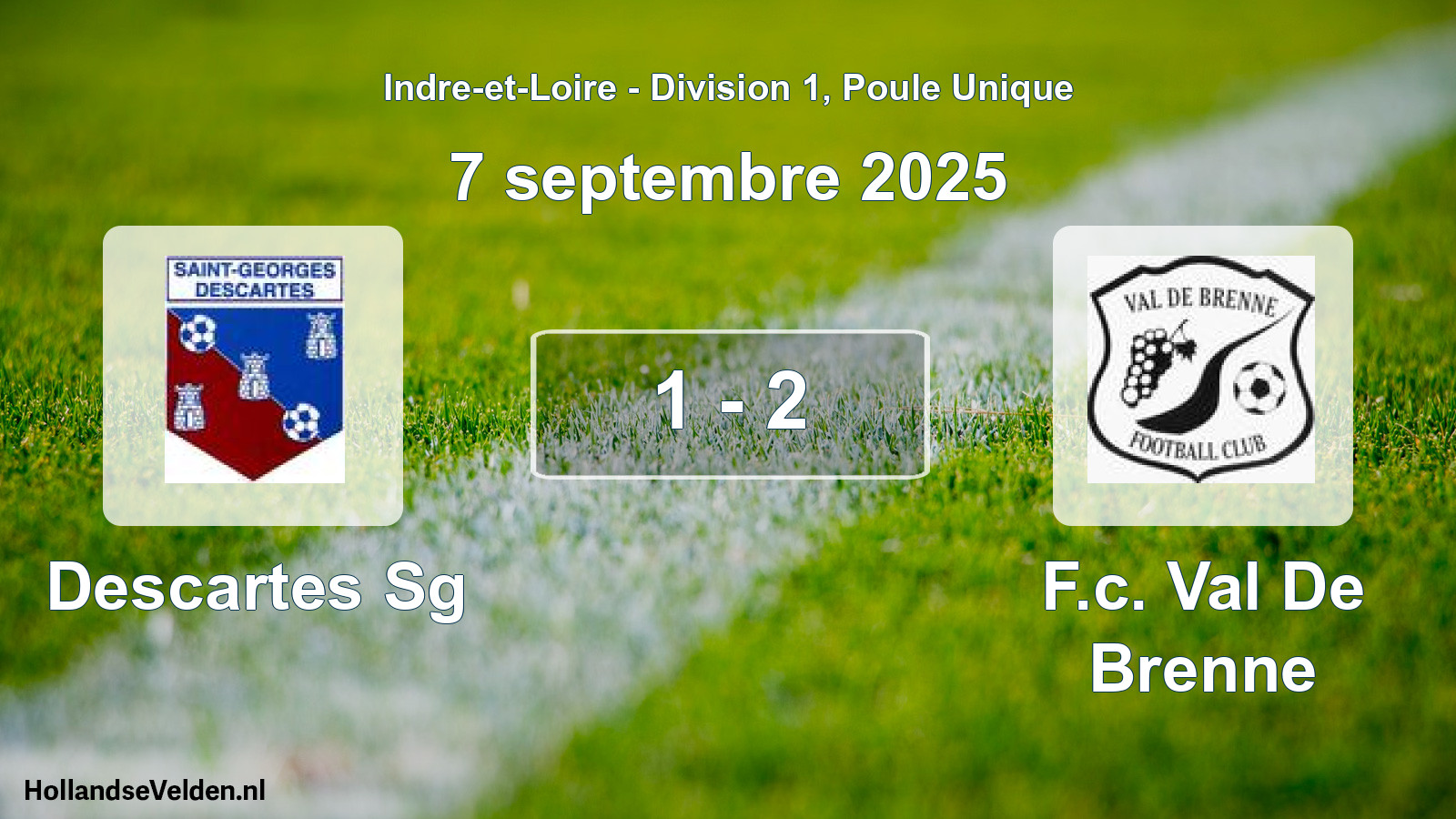 Gespeelde wedstrijd: Descartes Sg - F.c. Val De Brenne 1 - 2 (7 septembre 2025)