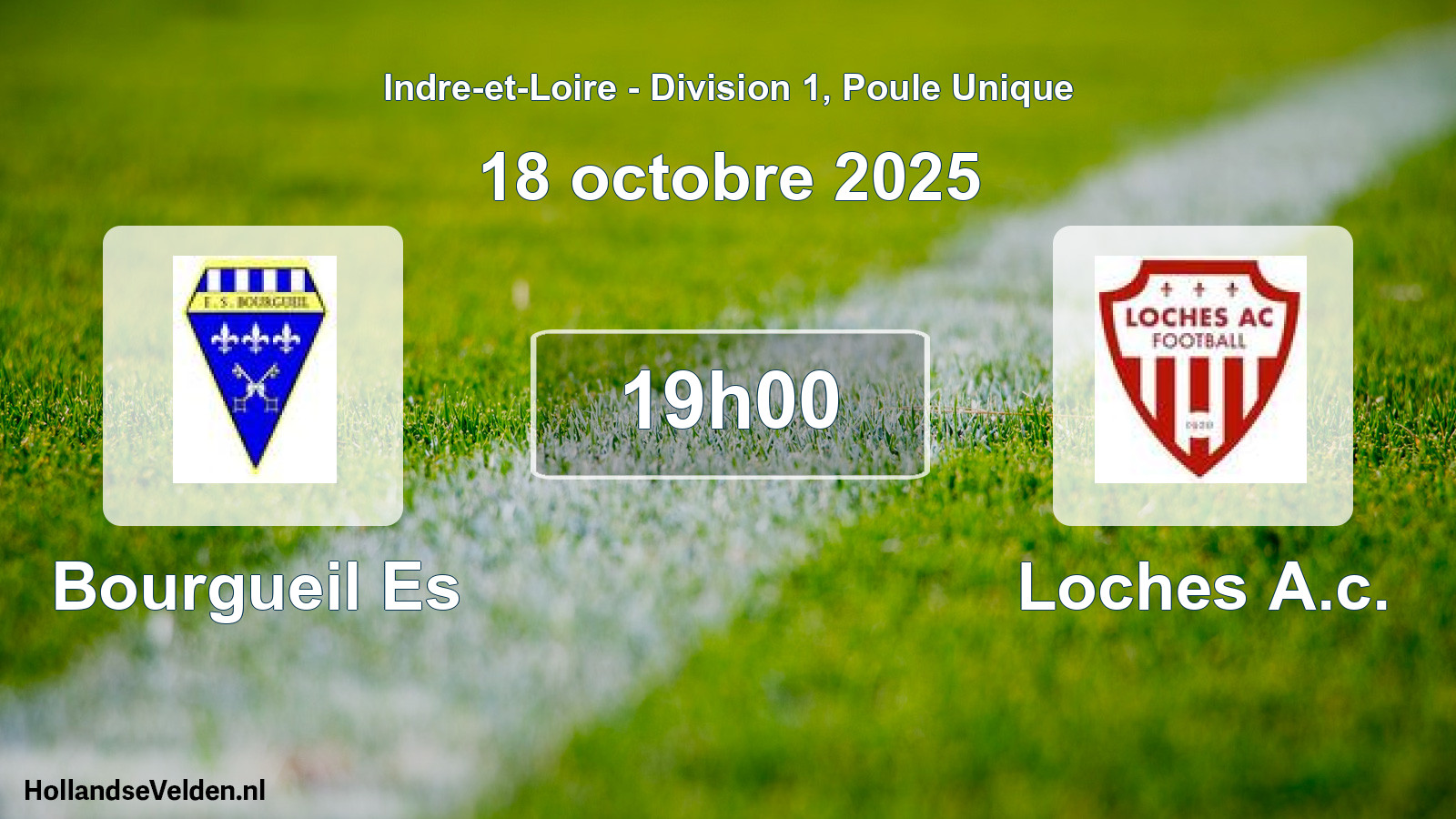 Geplande wedstrijd: Bourgueil Es - Loches A.c. (18 octobre 2025)