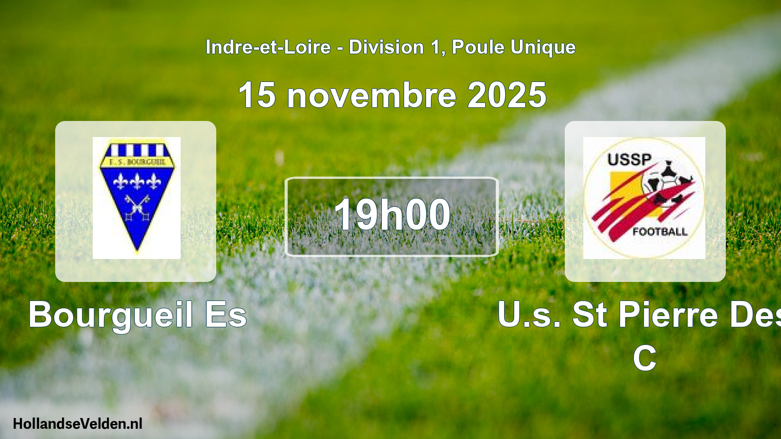 Geplande wedstrijd: Bourgueil Es - U.s. St Pierre Des C (15 novembre 2025)