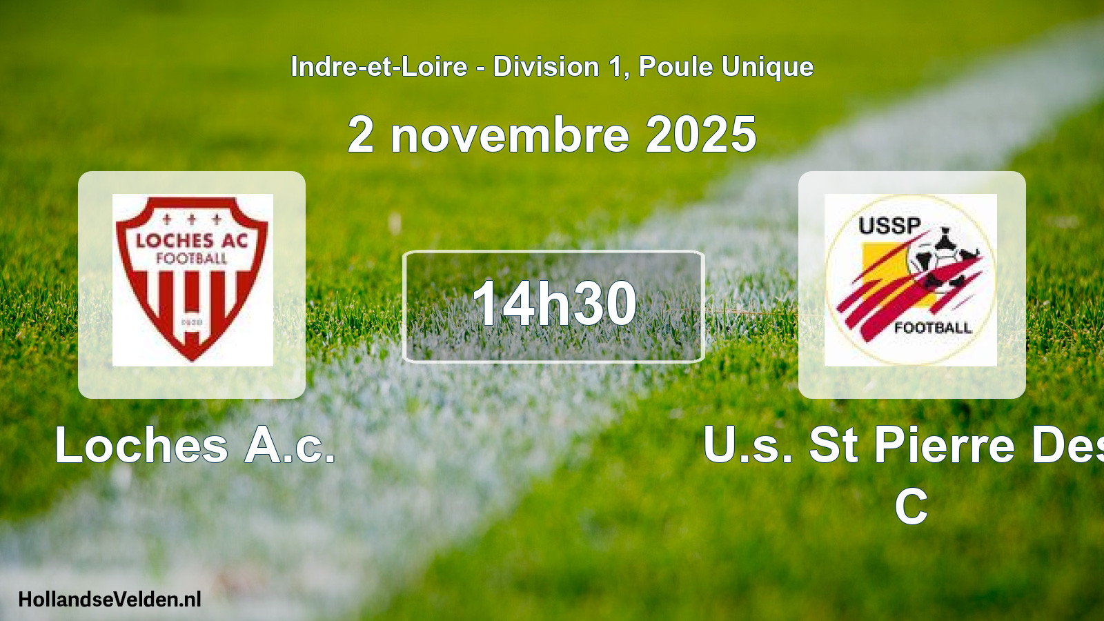 Geplande wedstrijd: Loches A.c. - U.s. St Pierre Des C (2 novembre 2025)