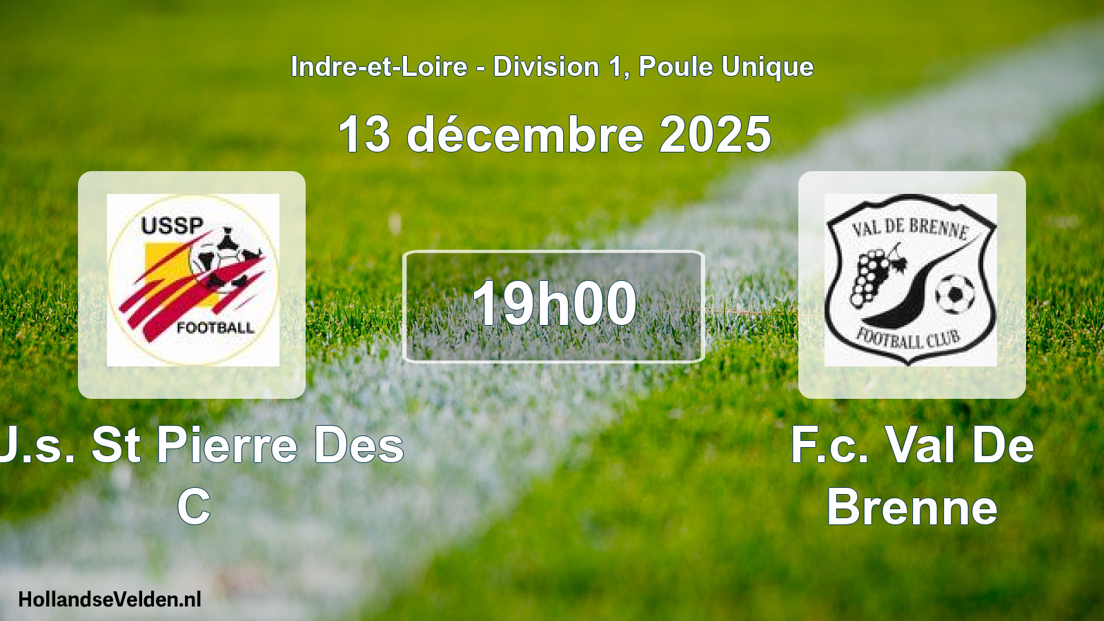Scheduled Match: U.s. St Pierre Des C - F.c. Val De Brenne (13 December 2025)