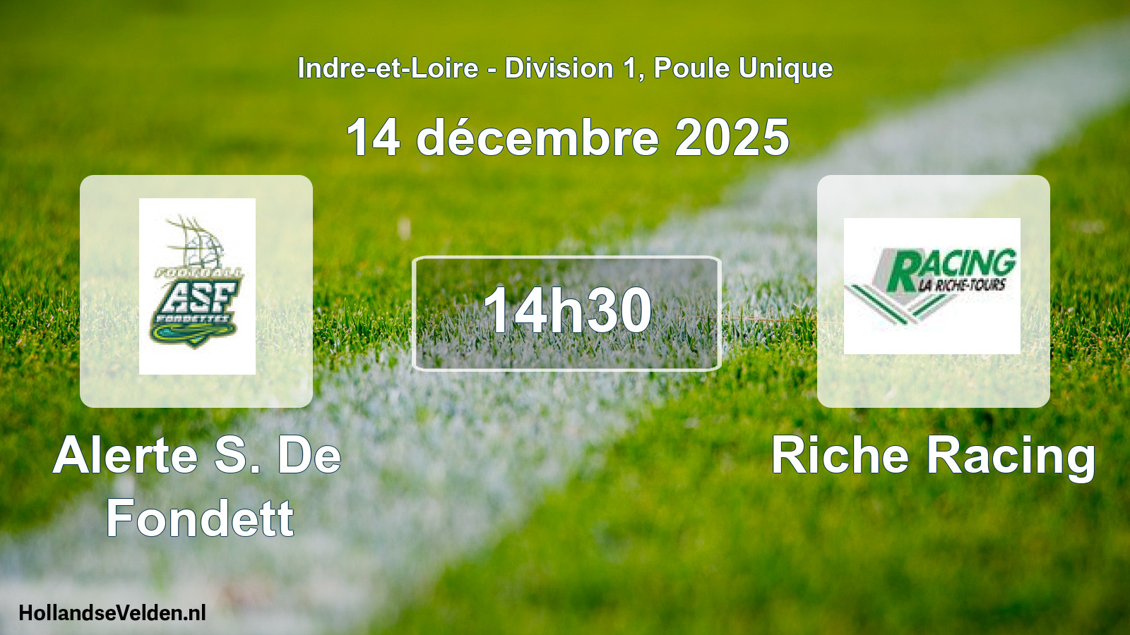 Scheduled Match: Alerte S. De Fondett - Riche Racing (14 December 2025)