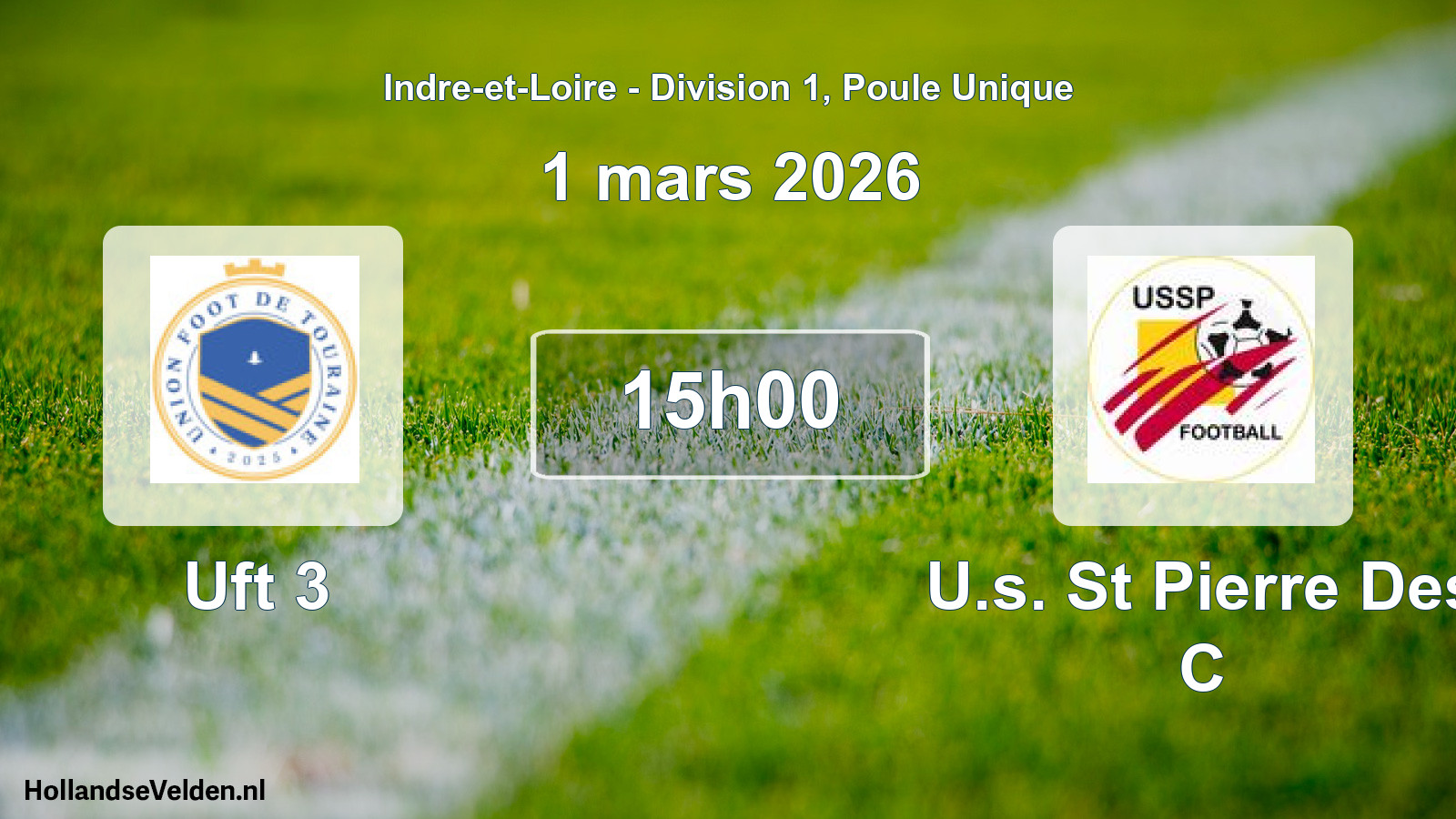 Geplande wedstrijd: Uft 3 - U.s. St Pierre Des C (1 mars 2026)