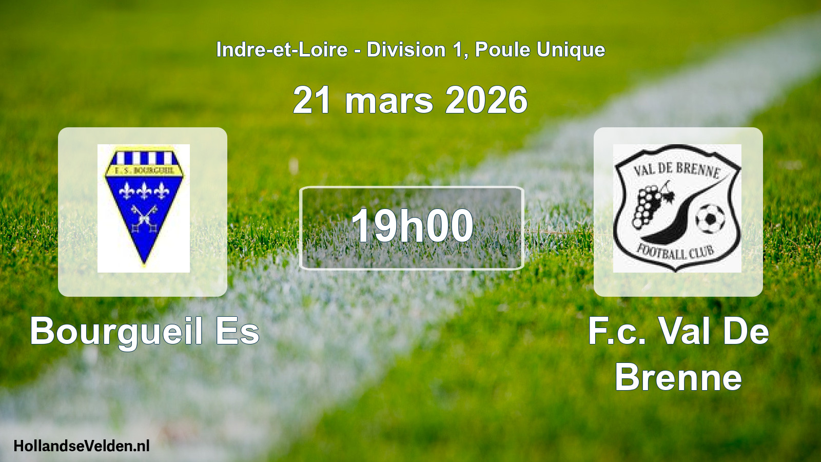 Scheduled Match: Bourgueil Es - F.c. Val De Brenne (21 March 2026)