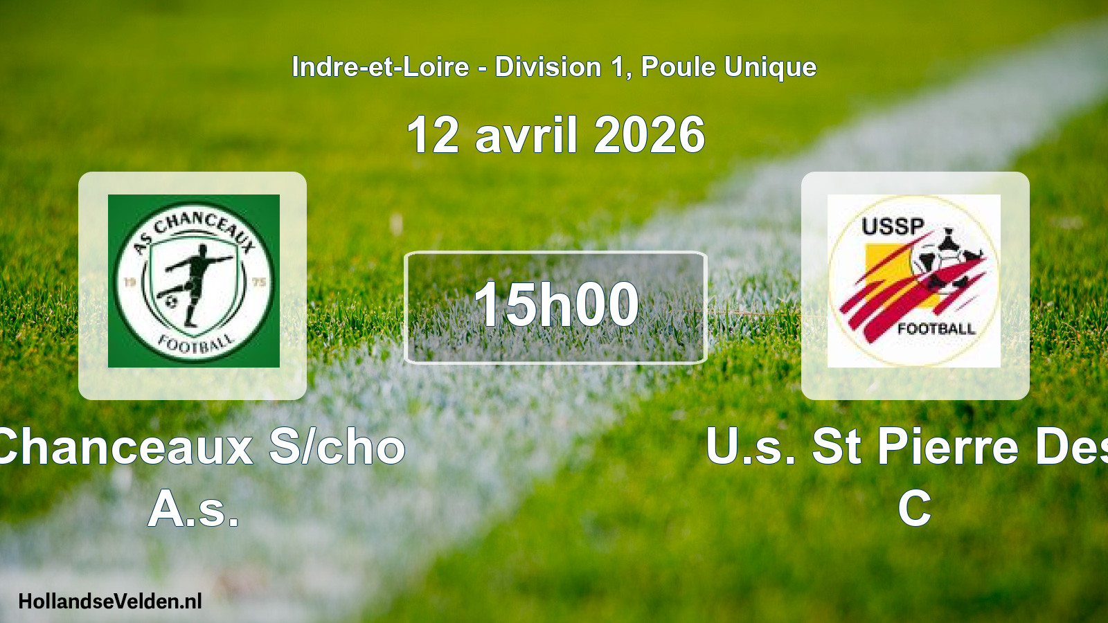 Scheduled Match: Chanceaux S/cho A.s. - U.s. St Pierre Des C (12 April 2026)