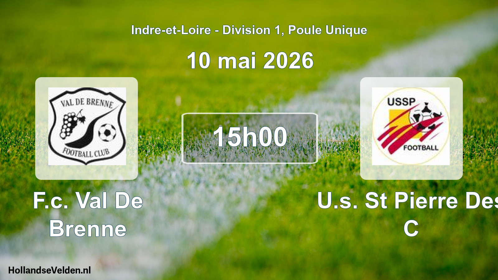 Scheduled Match: F.c. Val De Brenne - U.s. St Pierre Des C (10 May 2026)