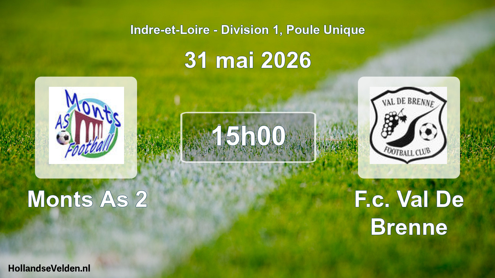 Geplande wedstrijd: Monts As 2 - F.c. Val De Brenne (31 mei 2026)