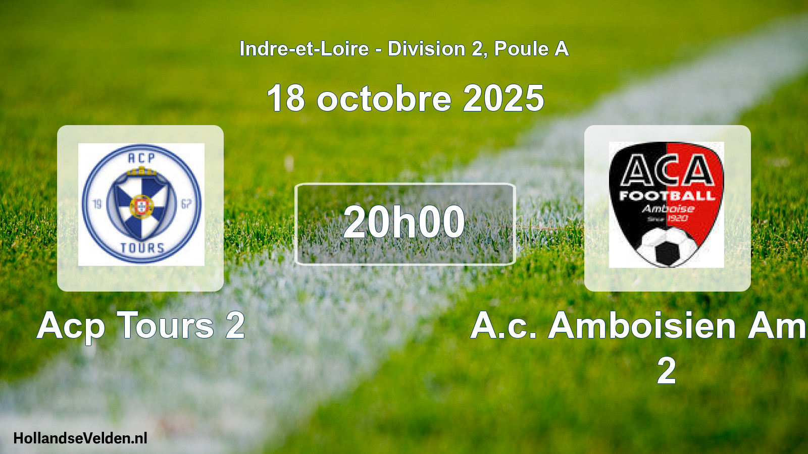 Geplande wedstrijd: Acp Tours 2 - A.c. Amboisien Amboi 2 (18 oktober 2025)
