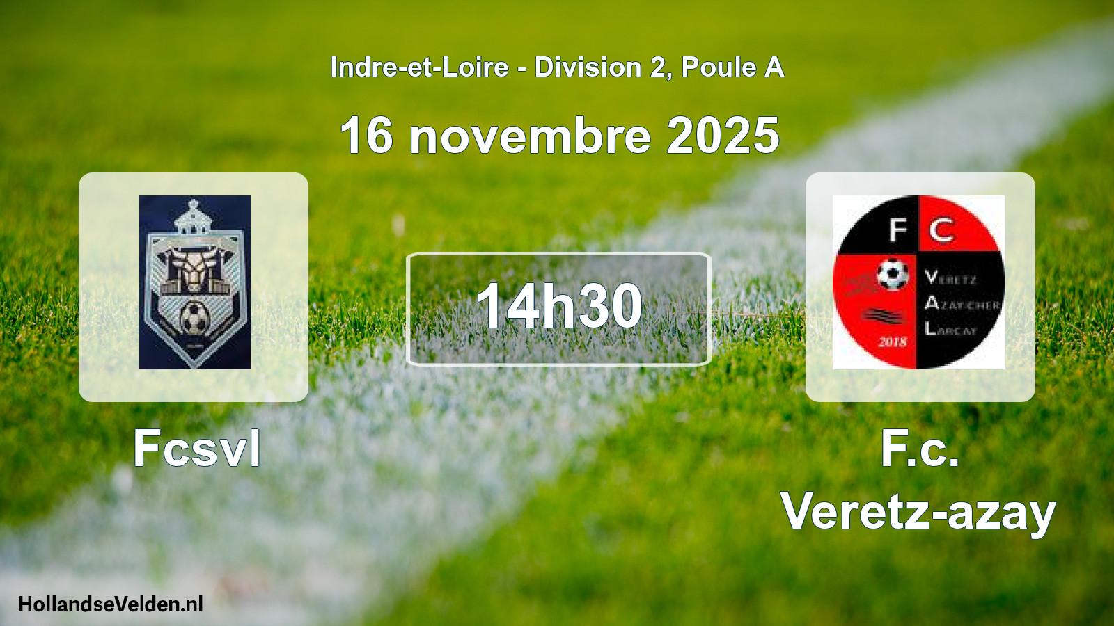 Geplande wedstrijd: Fcsvl - F.c. Veretz-azay (16 november 2025)