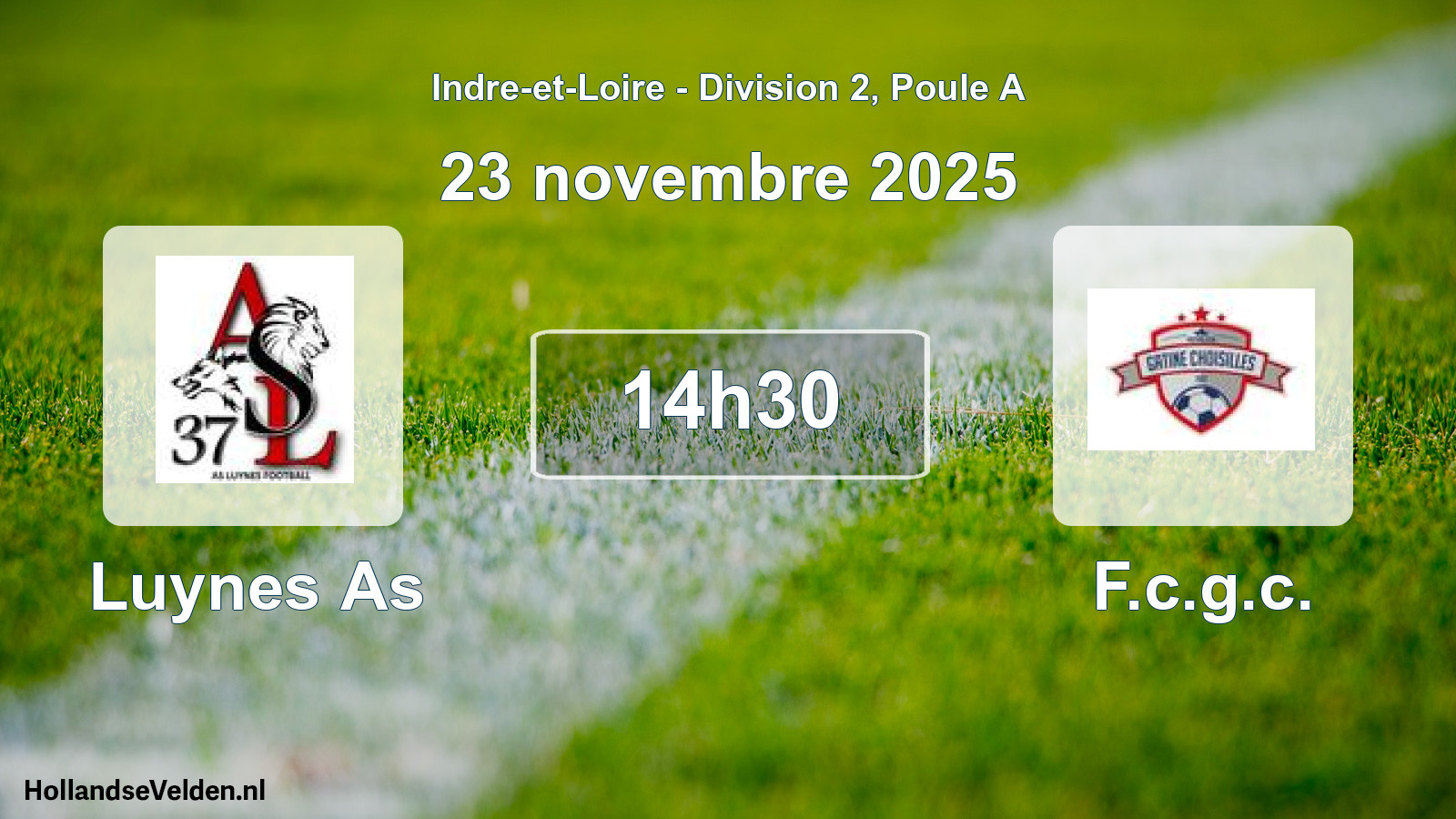 Geplande wedstrijd: Luynes As - F.c.g.c. (23 november 2025)