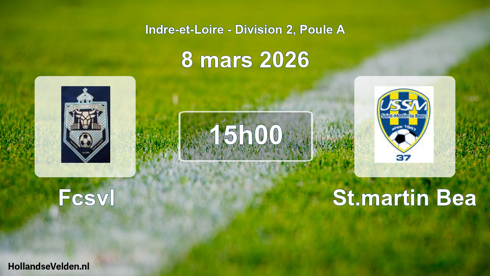 Geplande wedstrijd: Fcsvl - St.martin Bea (8 mars 2026)