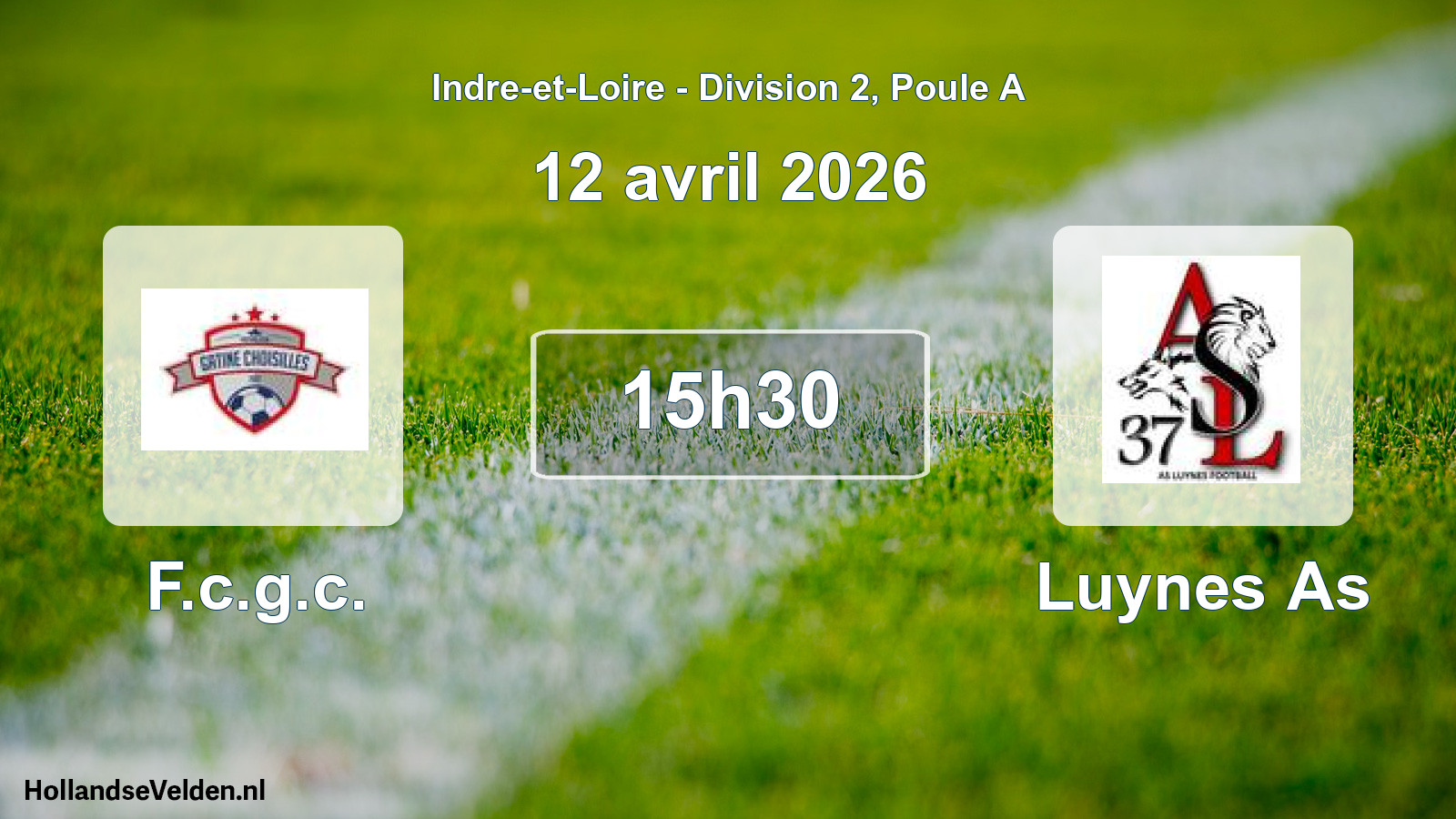 Geplande wedstrijd: F.c.g.c. - Luynes As (12 avril 2026)
