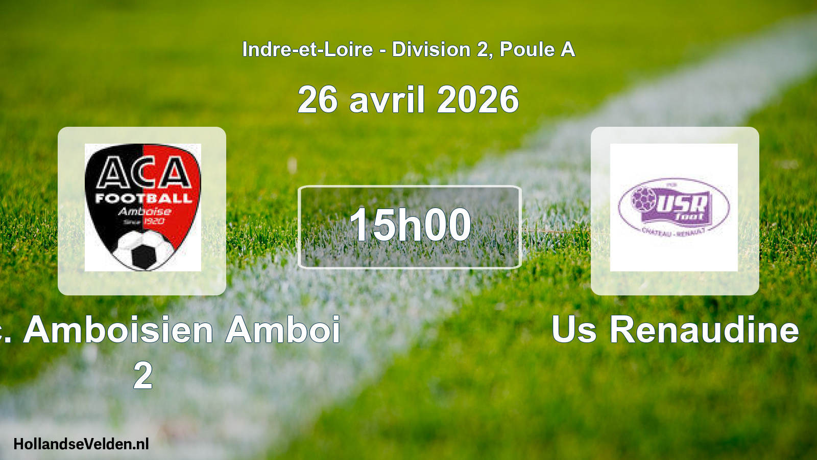 Scheduled Match: A.c. Amboisien Amboi 2 - Us Renaudine (26 April 2026)