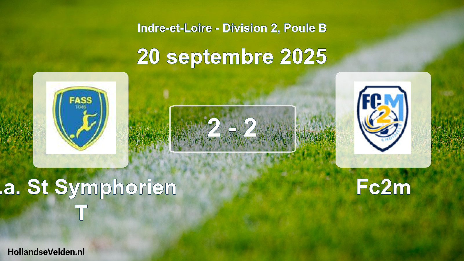 Gespeelde wedstrijd: F.a. St Symphorien T - Fc2m 2 - 2 (20 september 2025)