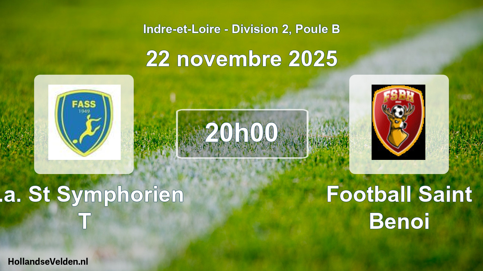 Geplande wedstrijd: F.a. St Symphorien T - Football Saint Benoi (22 novembre 2025)