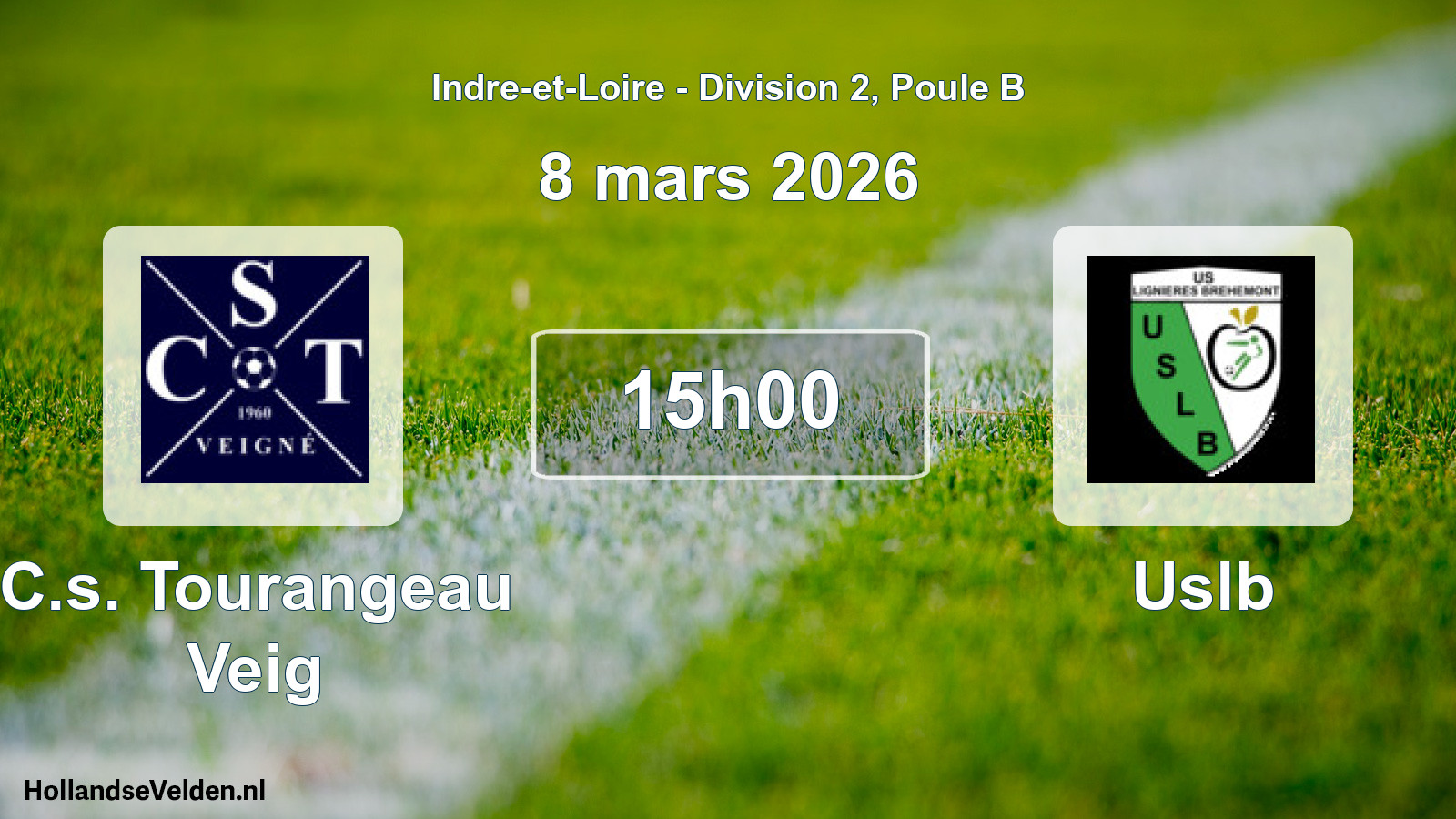 Scheduled Match: C.s. Tourangeau Veig - Uslb (8 March 2026)